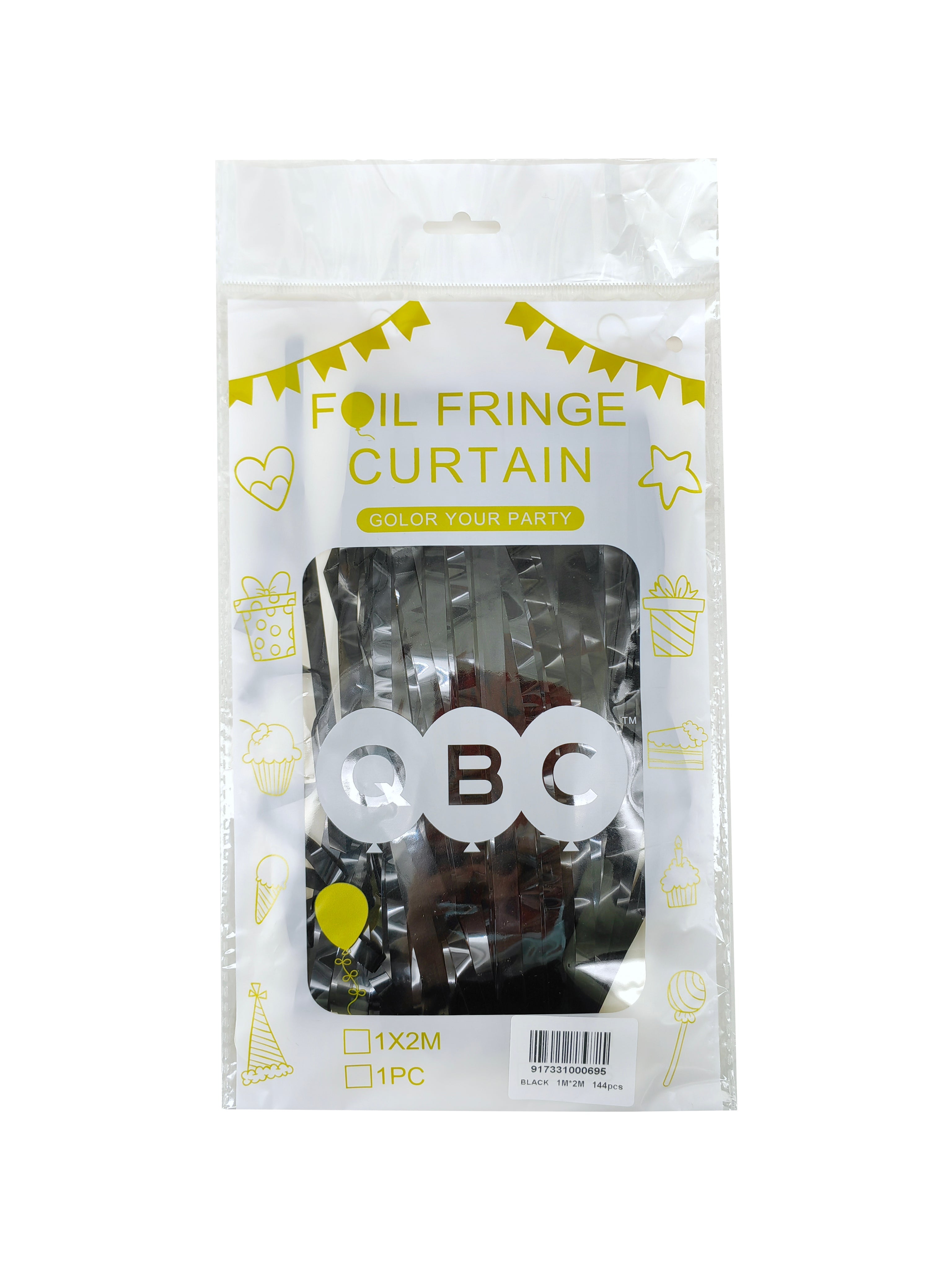 QBC Foil Irisdecent Curtains 3ft x 6ft